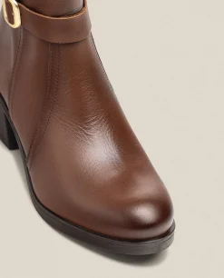 Mujer Yokono Botas|Bota De Tacón LILLE-015 Marrón