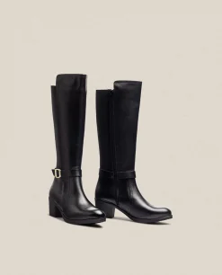 Mujer Yokono Botas|Bota De Tacón LILLE-015 Negro