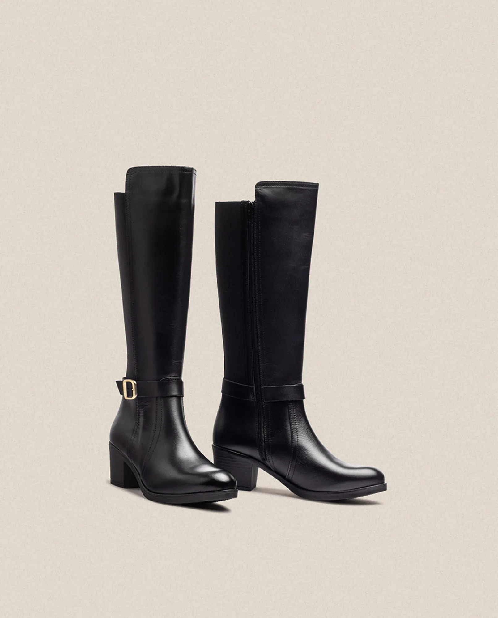 Mujer Yokono Botas|Bota De Tacón LILLE-015 Negro