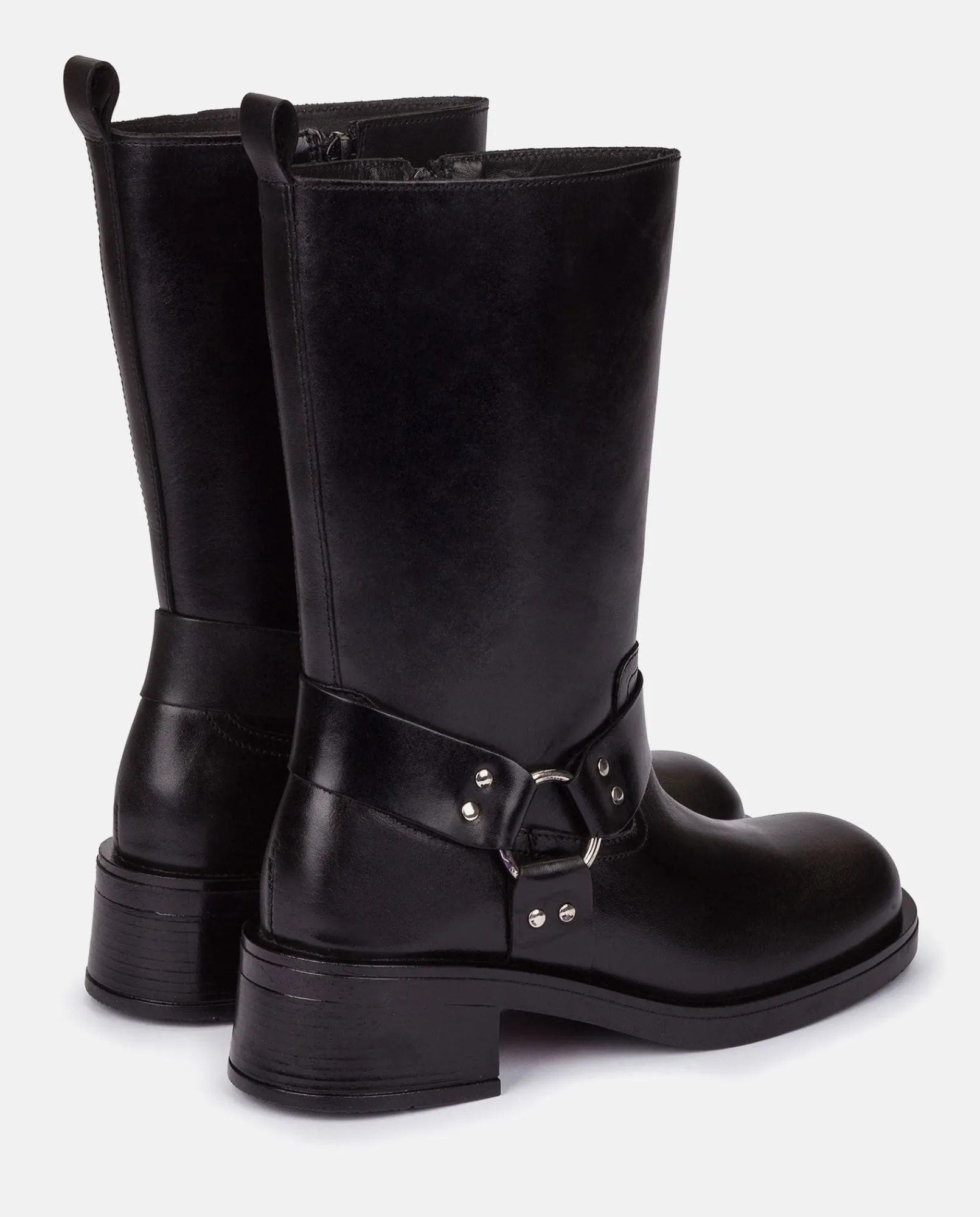 Mujer Yokono Botines|Botas|Bota Plana SPA-003 NEGRO