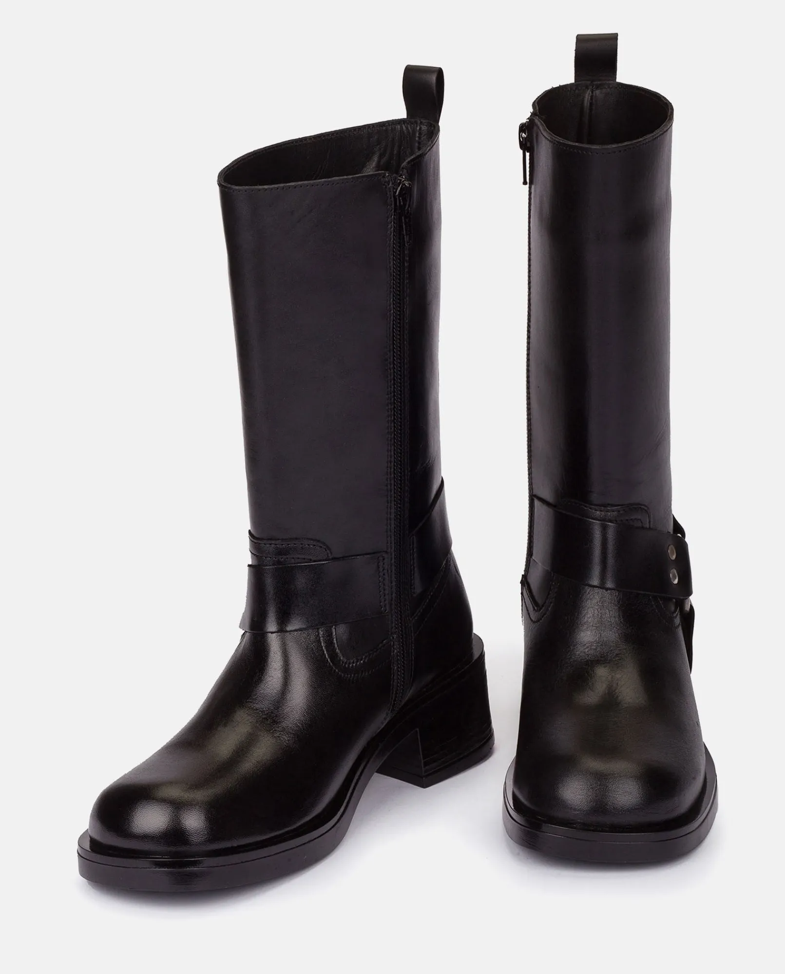 Mujer Yokono Botines|Botas|Bota Plana SPA-003 NEGRO