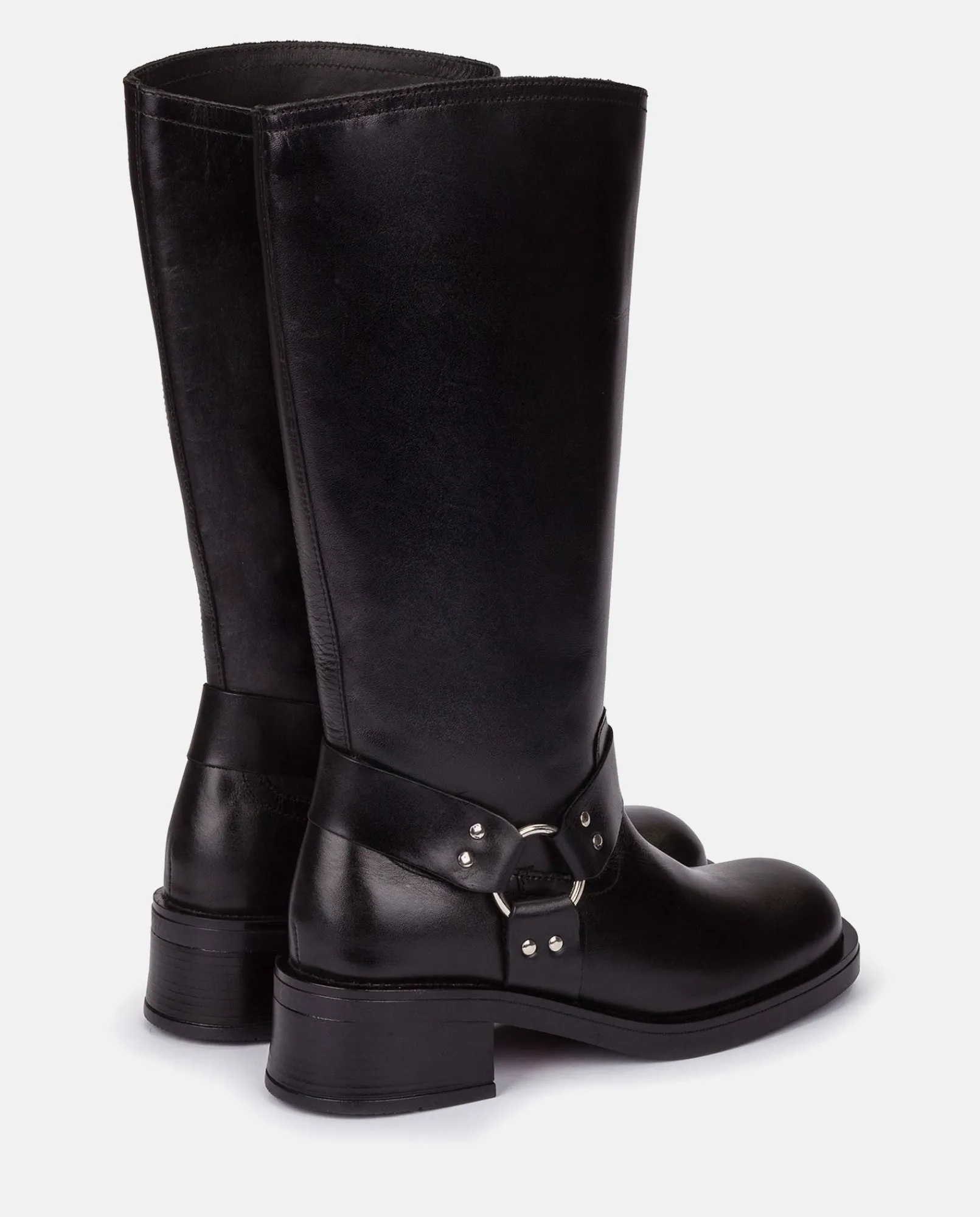 Mujer Yokono Botas|Bota Plana SPA-004 NEGRO