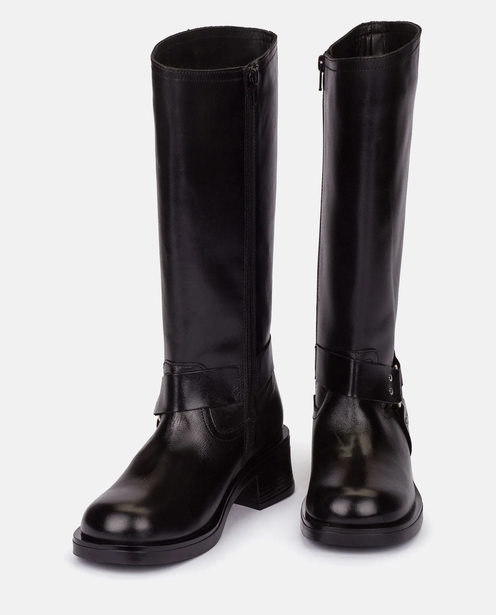 Mujer Yokono Botas|Bota Plana SPA-004 NEGRO