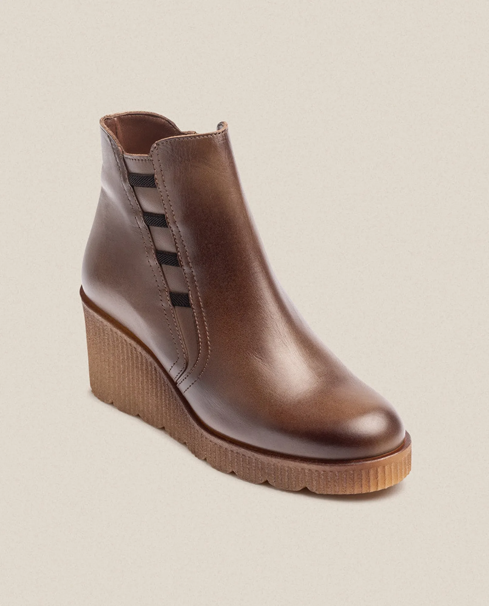 Mujer Yokono Botines|Botín De Cuña MADONA-006 Marrón