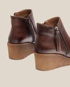 Mujer Yokono Botines|Botín De Cuña MADONA-007 Marrón