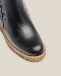 Mujer Yokono Botines|Botín De Cuña MADONA-006 Negro