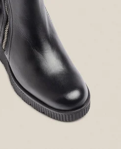Mujer Yokono Botines|Botín De Cuña MADONA-007 Negro