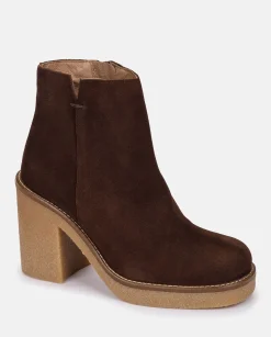 Mujer Yokono Botines|Botín De Tacón Gela 001 Marron
