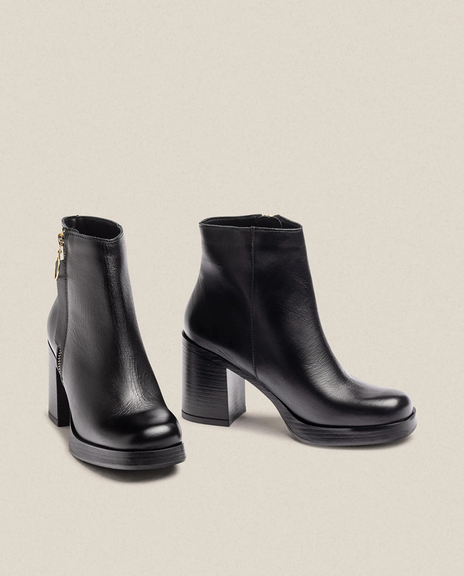 Mujer Yokono Botines|Botín De Tacón KOLIN-007 Negro