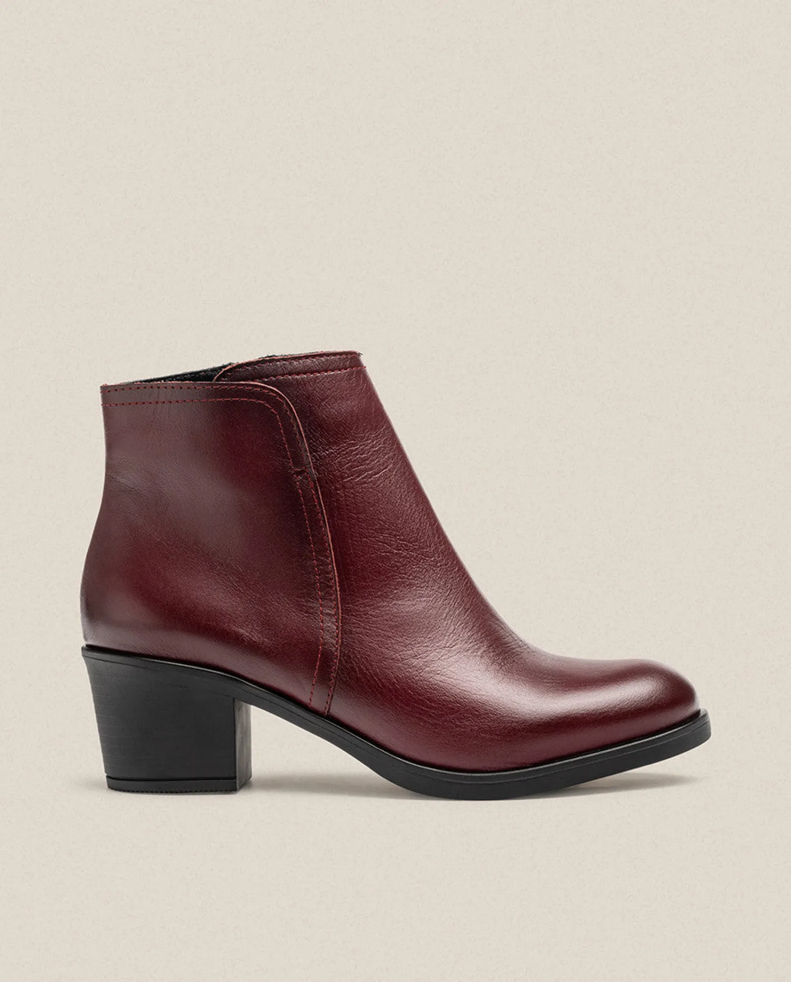 Mujer Yokono Botines|Botín De Tacón LILLE-016 Burdeos