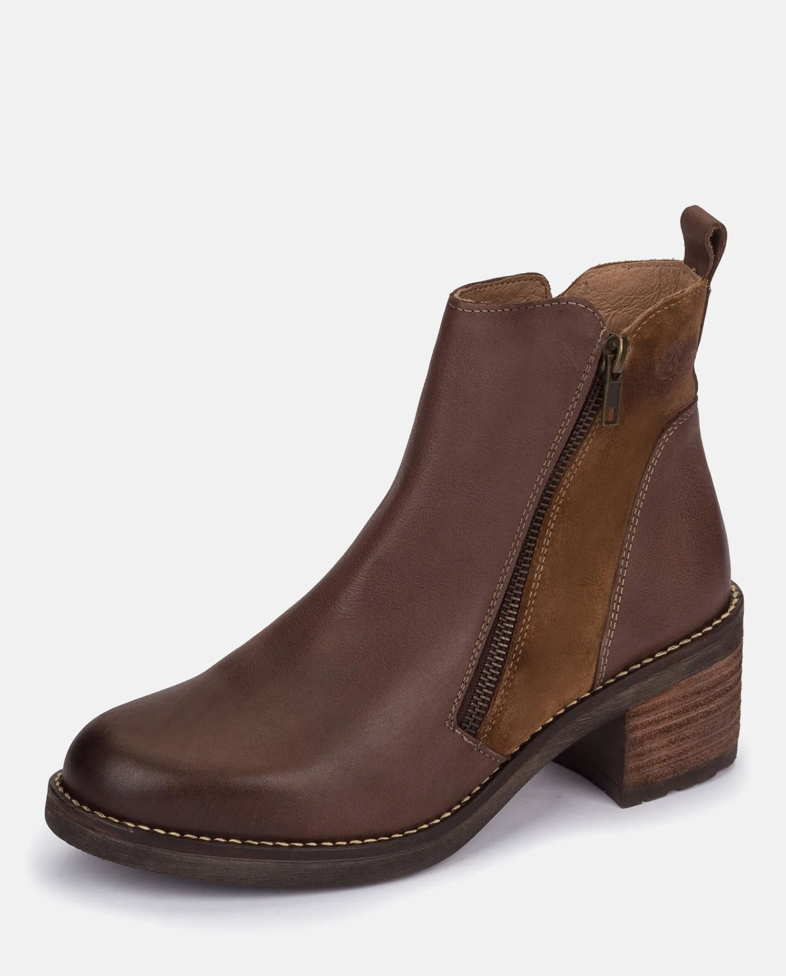 Mujer Yokono Botines|Botín De Tacón Mesina 002 Marrón