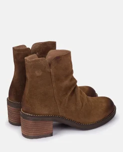 Mujer Yokono Botines|Botín De Tacón MESINA-003 MARRON