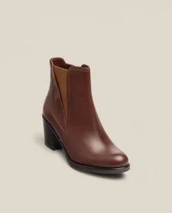 Mujer Yokono Botines|Botín De Tacón ORNE-002 Marrón