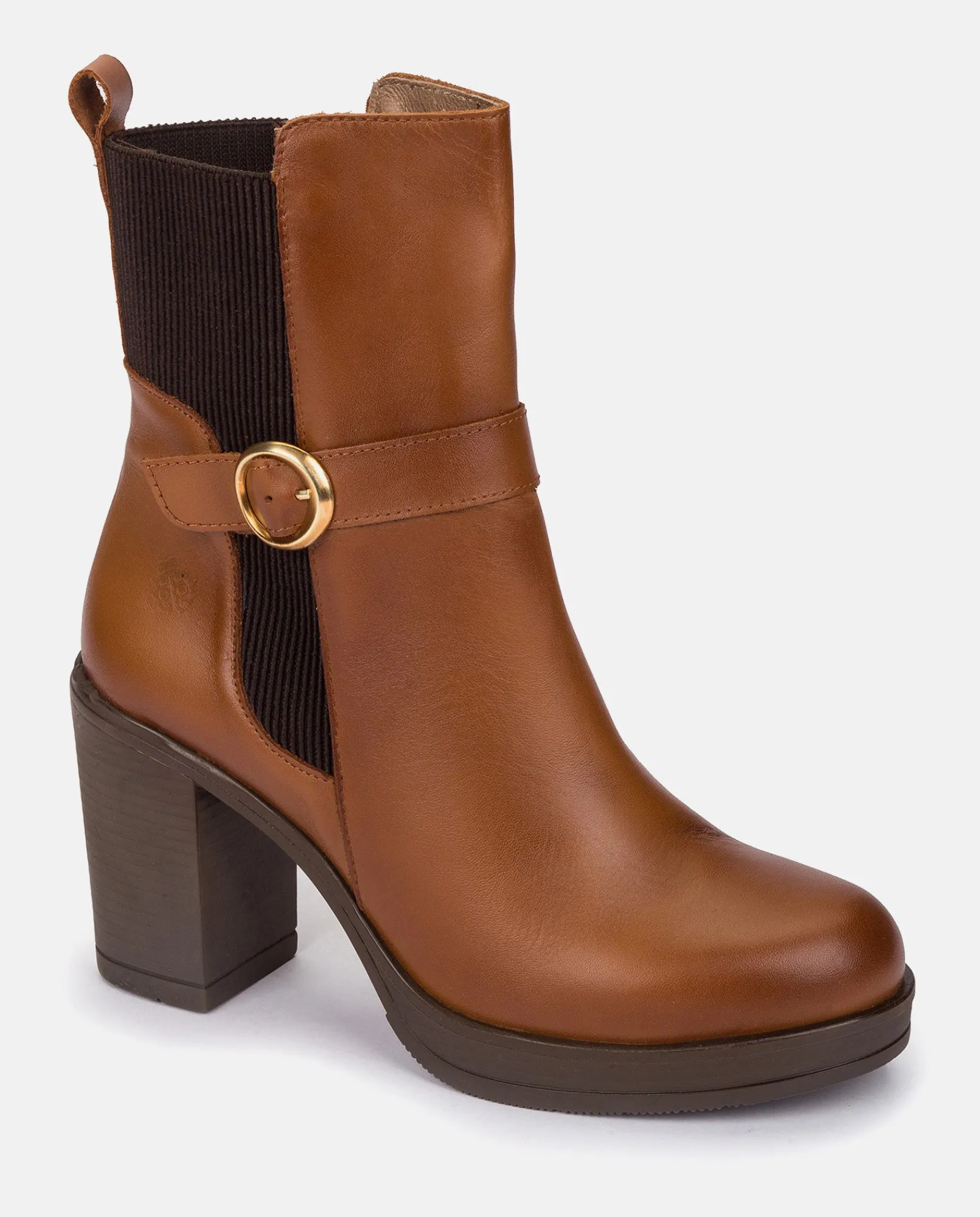 Mujer Yokono Botines|Botín De Tacón PILSEN-003 CUERO