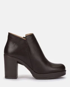 Mujer Yokono Botines|Botín De Tacón PILSEN-004 MARRON