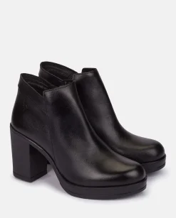 Mujer Yokono Botines|Botín De Tacón PILSEN-004 NEGRO