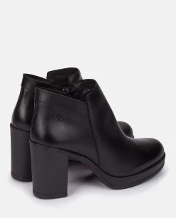 Mujer Yokono Botines|Botín De Tacón PILSEN-004 NEGRO