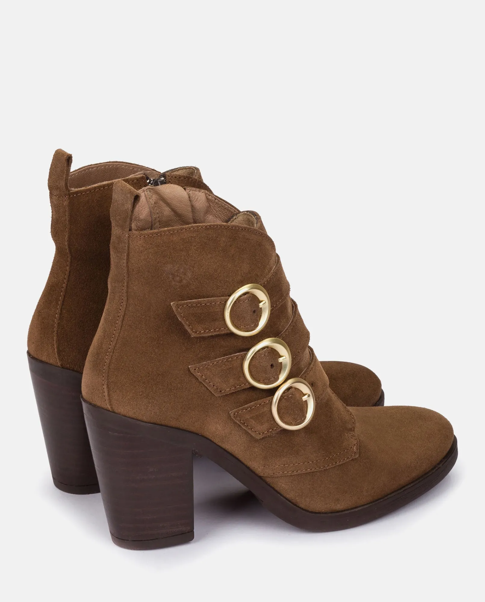 Mujer Yokono Botines|Botín De Tacón TOURS-005 Marrón