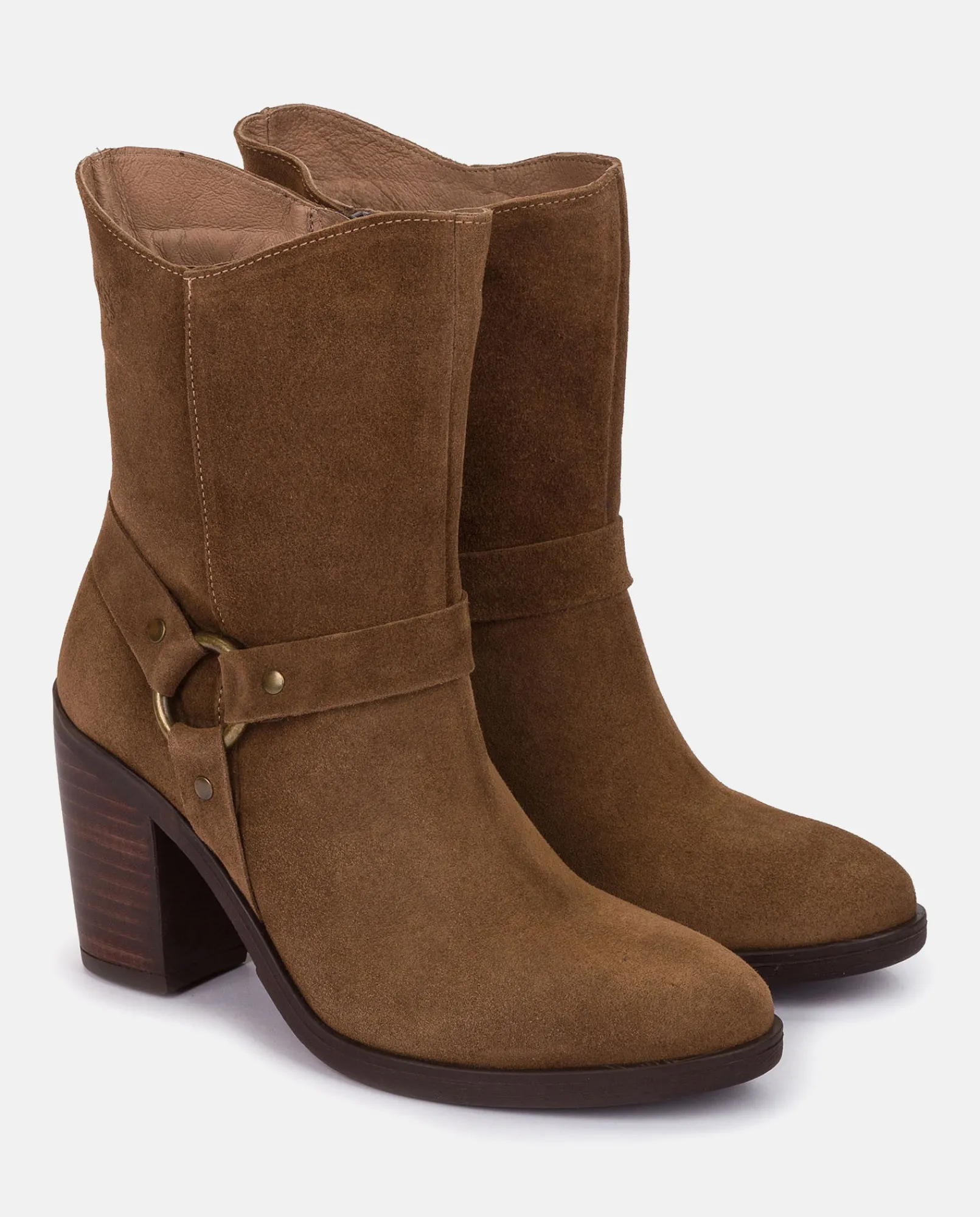 Mujer Yokono Botines|Botín De Tacón TOURS-008 MARRON