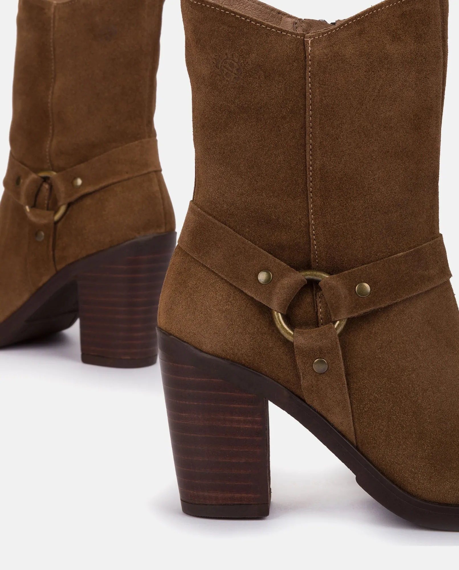 Mujer Yokono Botines|Botín De Tacón TOURS-008 MARRON