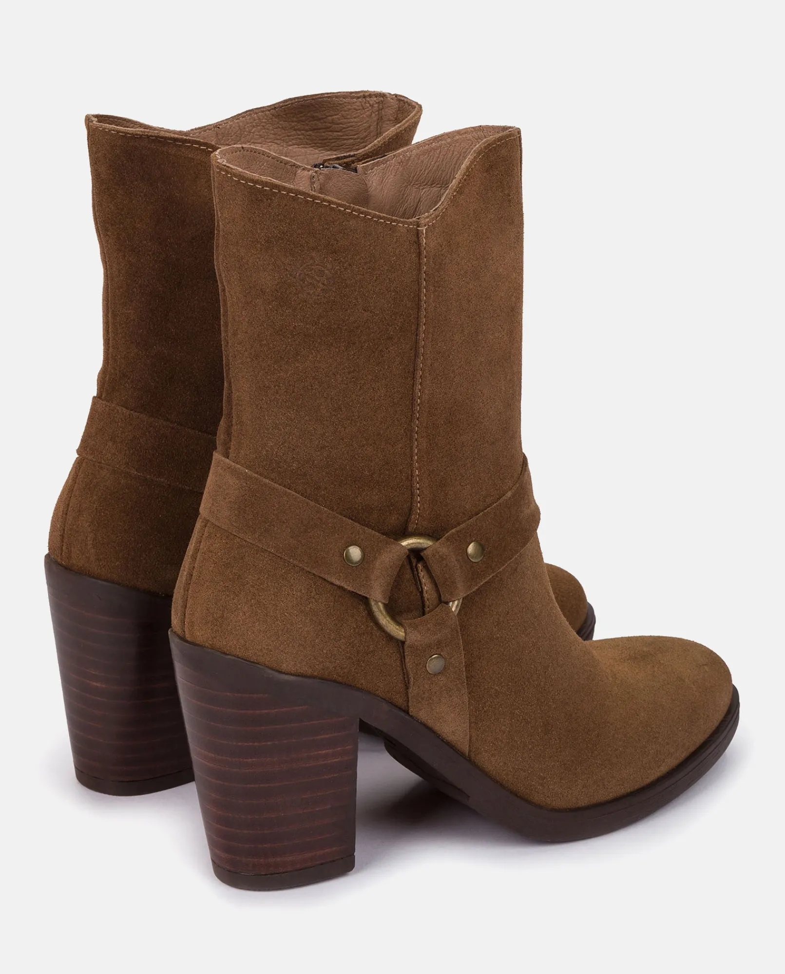 Mujer Yokono Botines|Botín De Tacón TOURS-008 MARRON
