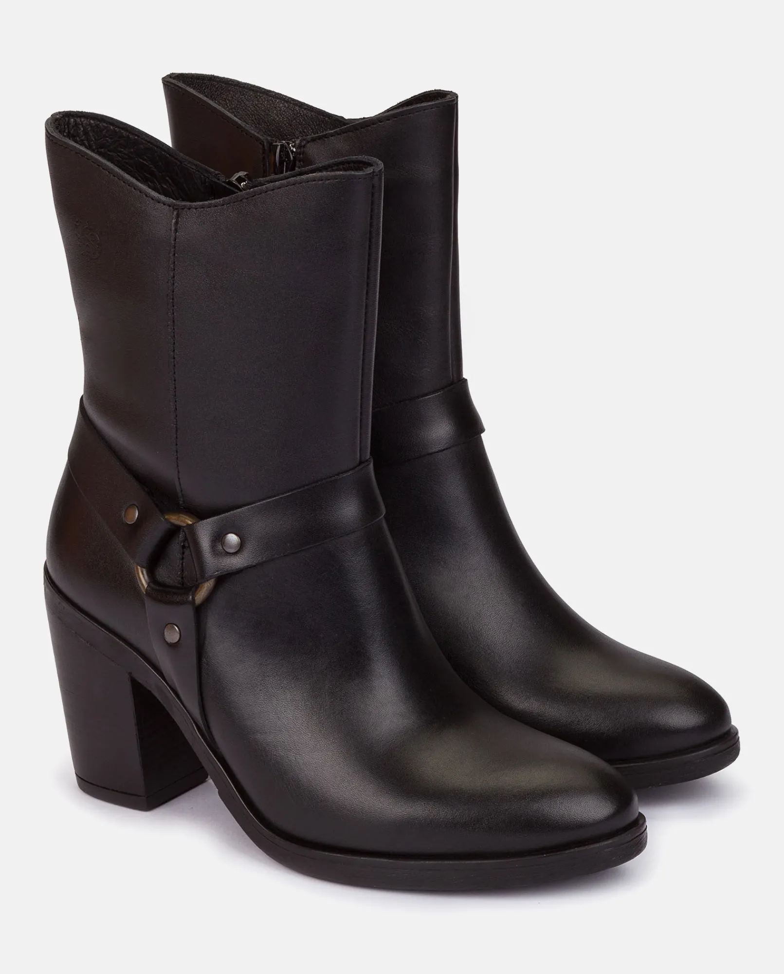 Mujer Yokono Botines|Botín De Tacón TOURS-008 NEGRO