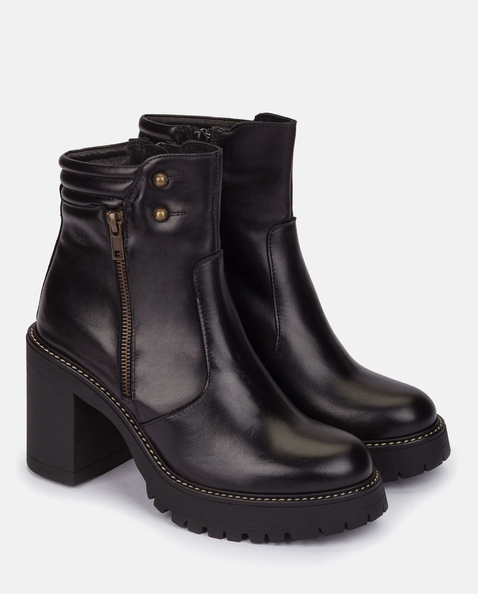 Mujer Yokono Botines|Botín De Tacón TUNA-002 NEGRO