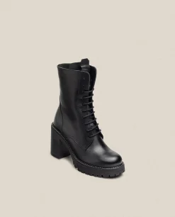 Mujer Yokono Botines|Botín De Tacón TUNA-006 Negro