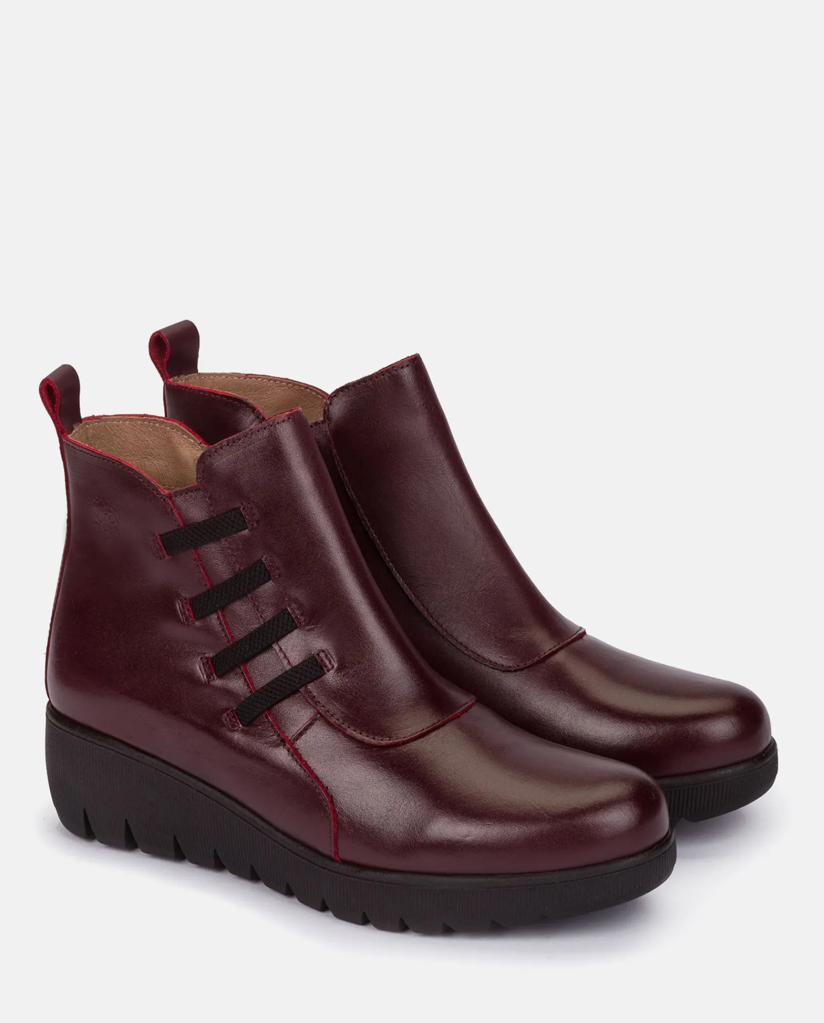 Mujer Yokono Botines|Botín Plano Atenas 033 Burdeos