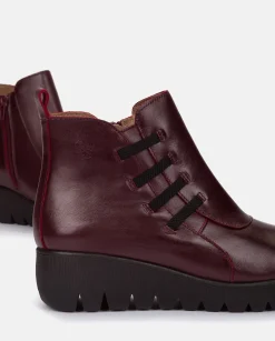 Mujer Yokono Botines|Botín Plano Atenas 033 Burdeos