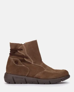 Mujer Yokono Botines|Botín Plano OLBA-001 MARRON