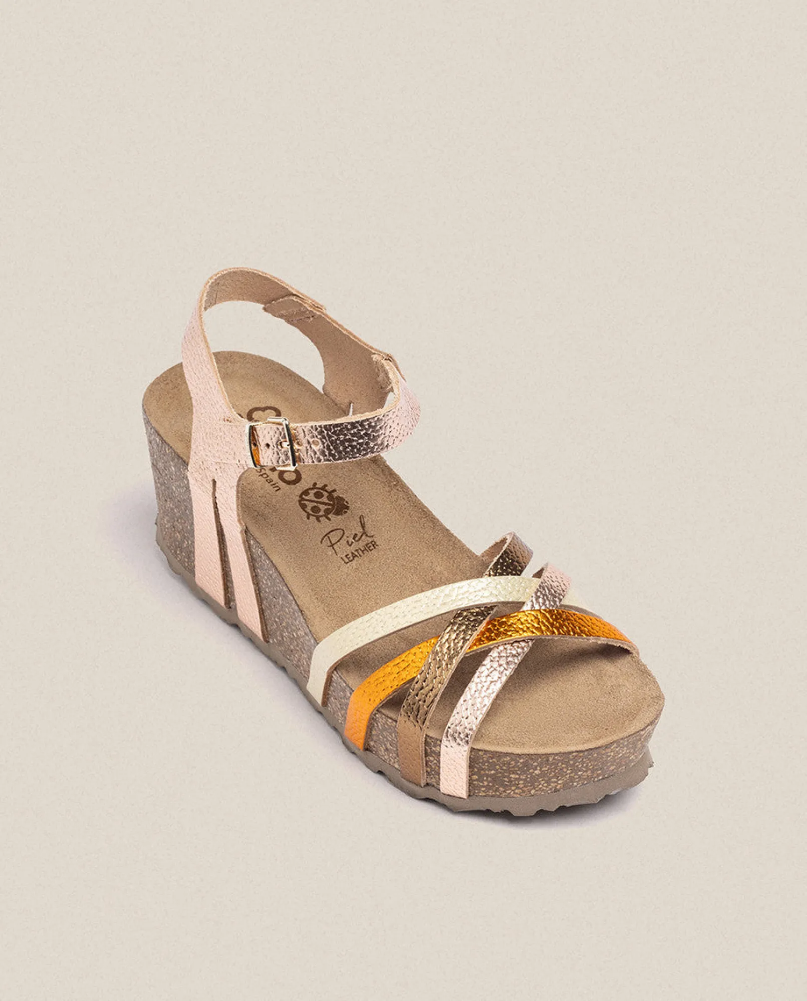 Mujer Yokono Sandalias De Cuña|Sandalia Cuña Bari 302 Rosa