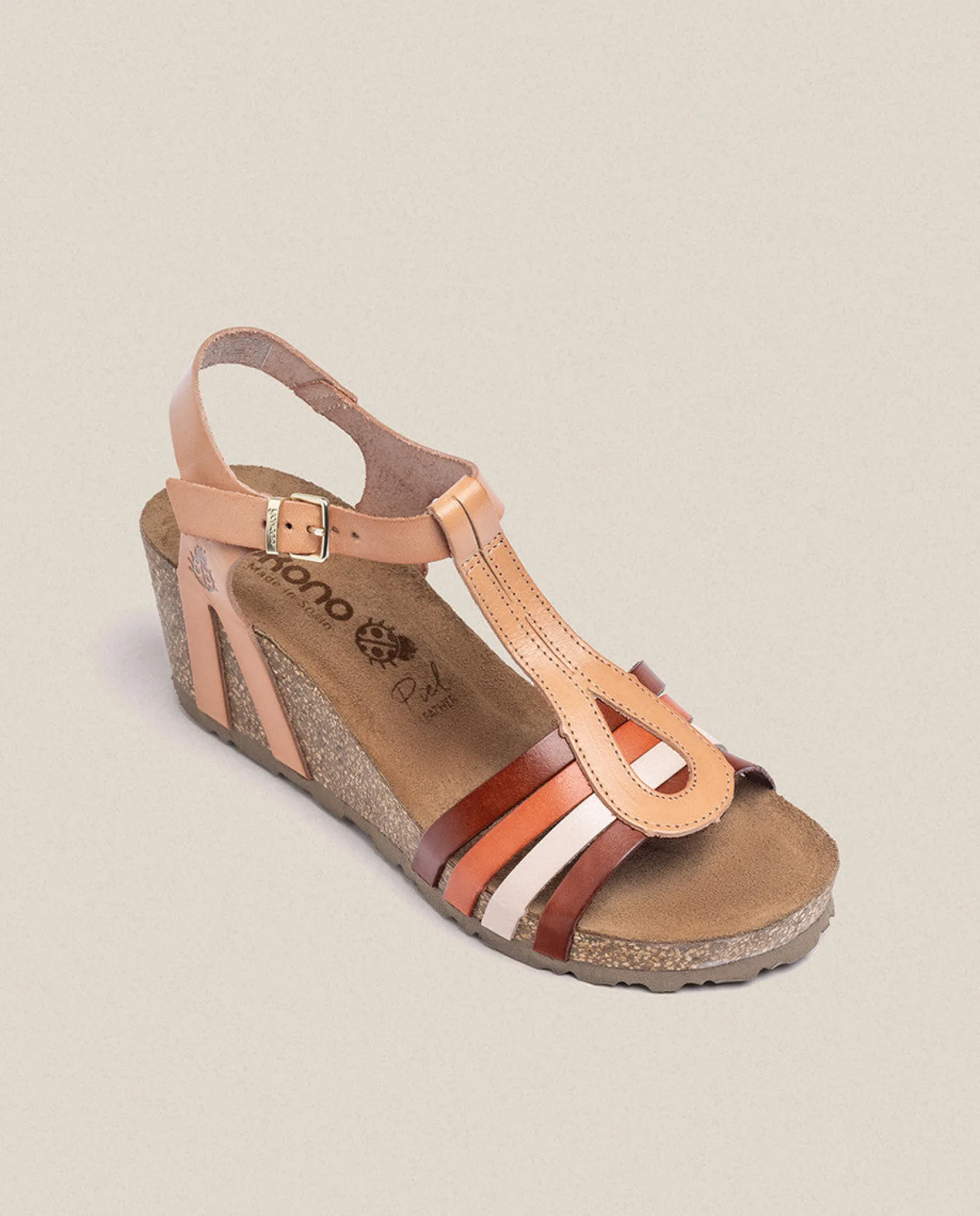 Mujer Yokono Sandalias De Cuña|Sandalia Cuña Cadiz 301 Beige