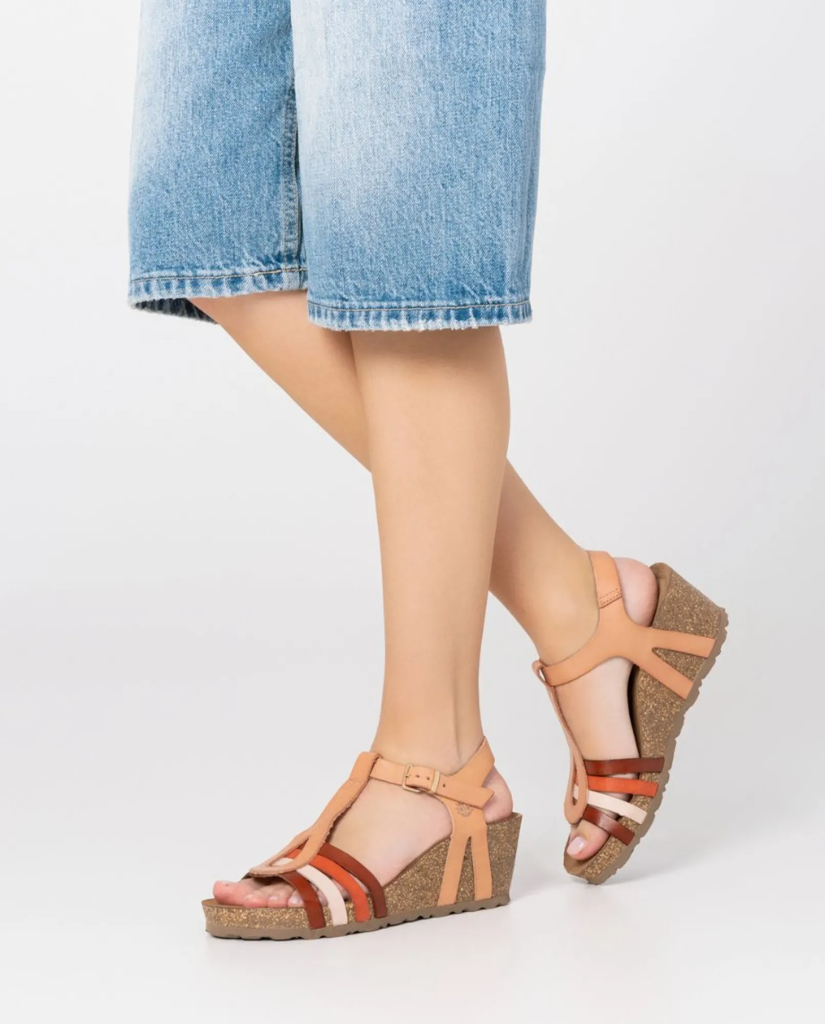 Mujer Yokono Sandalias De Cuña|Sandalia Cuña Cadiz 301 Beige