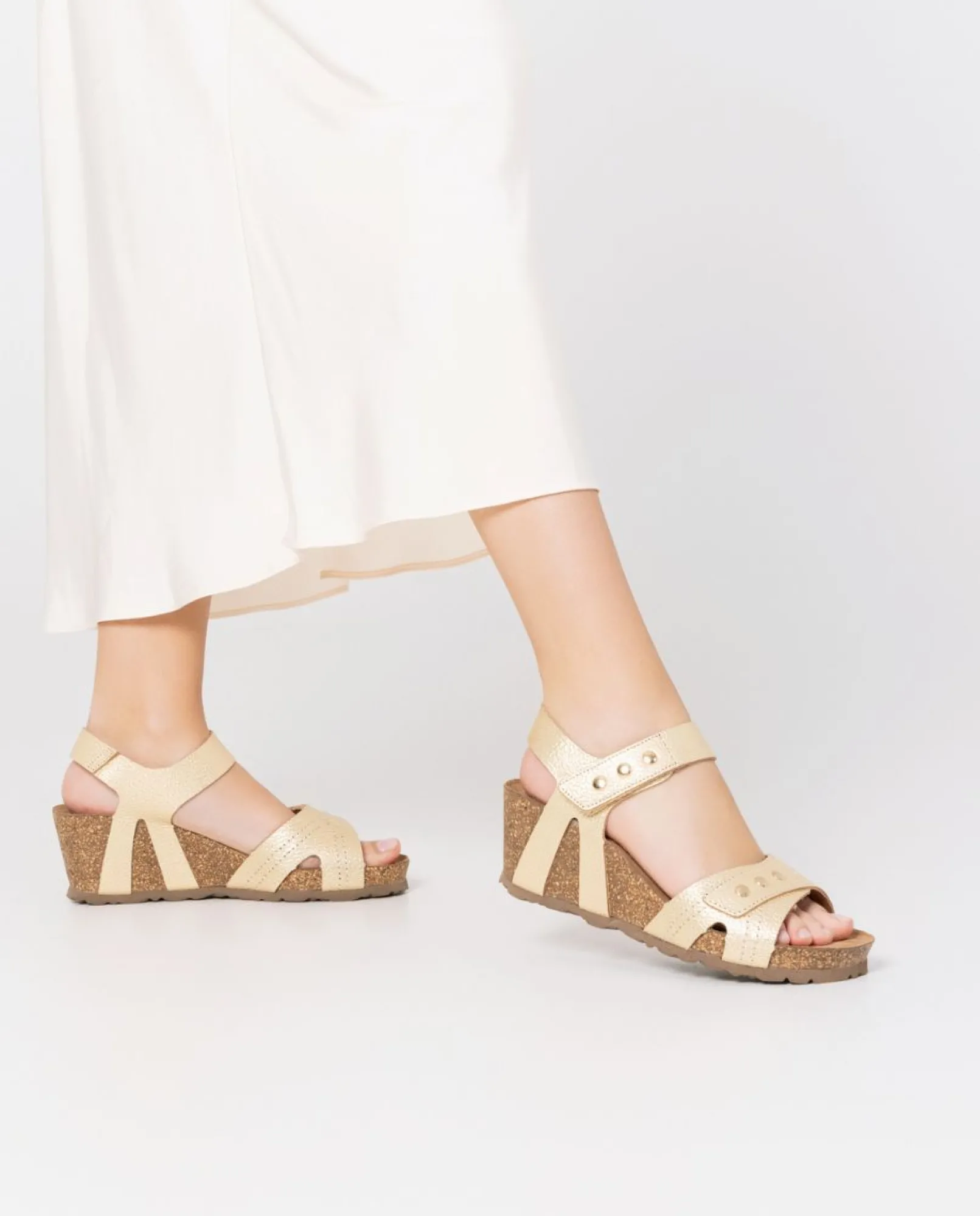 Mujer Yokono Sandalias De Cuña|Sandalia Cuña Cadiz 303 Dorado
