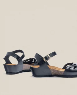 Mujer Yokono Sandalias De Cuña|Sandalia De Cuña Monaco 003 Negro