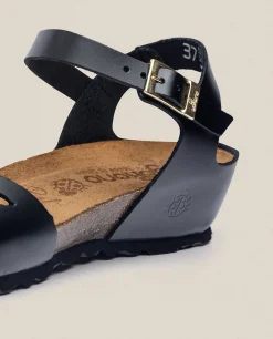 Mujer Yokono Sandalias De Cuña|Sandalia De Cuña Monaco 003 Negro
