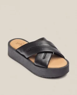 Mujer Yokono Sandalias De Plataforma|Sandalia De Plataforma CARMEN-004 Negro