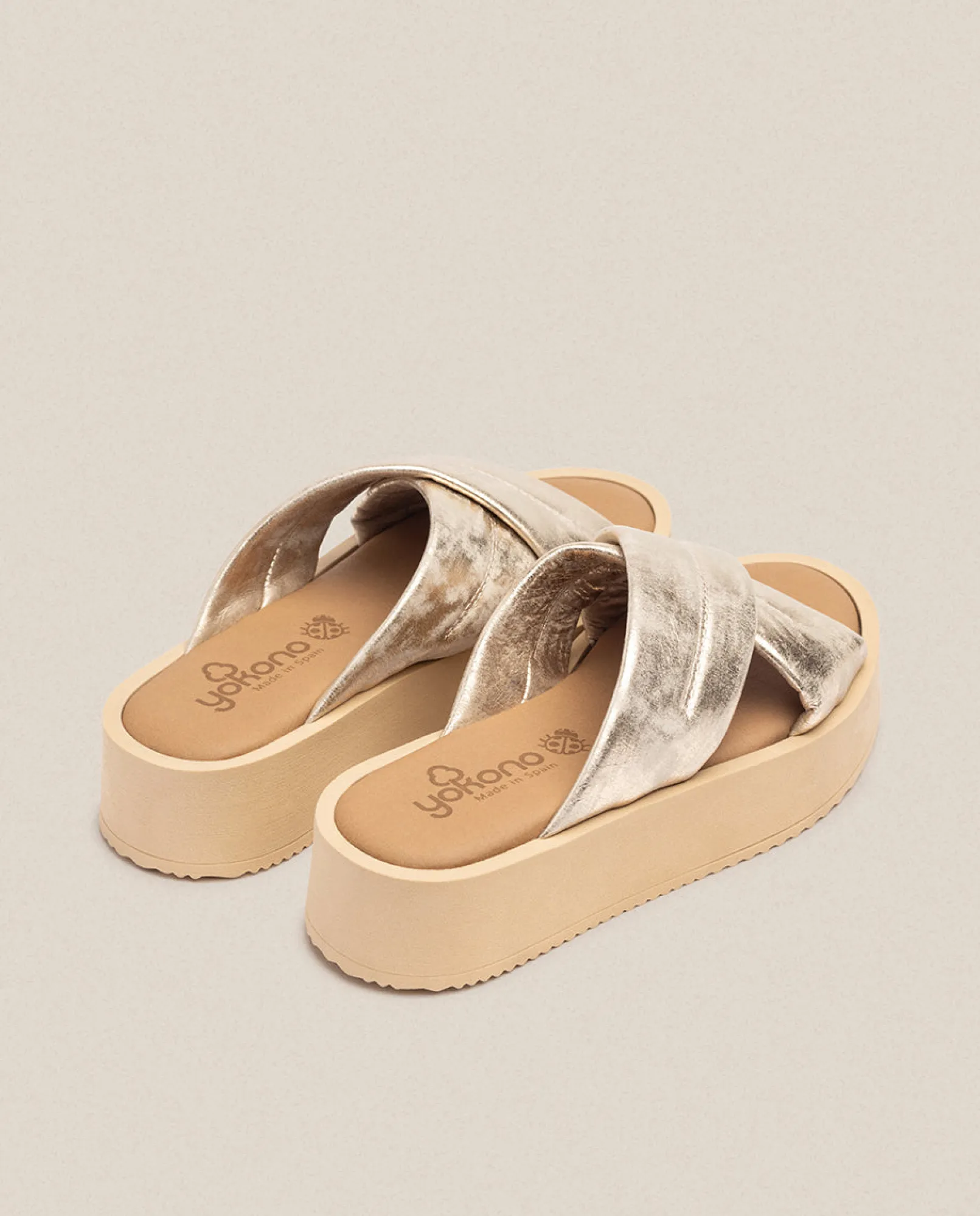 Mujer Yokono Sandalias De Plataforma|Sandalia De Plataforma CARMEN-004 Dorado
