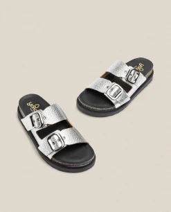 Mujer Yokono Sandalias De Plataforma|Sandalia De Plataforma Tunez 130 Plata