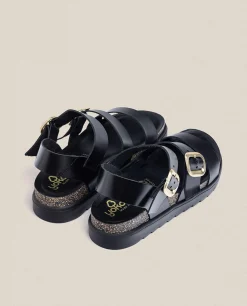 Mujer Yokono Sandalias De Plataforma|Sandalia De Plataforma Tunez 127 Negro