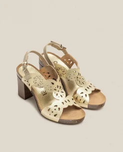 Mujer Yokono Sandalias De Tacón|Sandalia De Tacón Ponza 006 Dorado