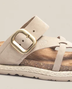 Mujer Yokono Sandalias Planas|Sandalia Plana Arena 003 Beige
