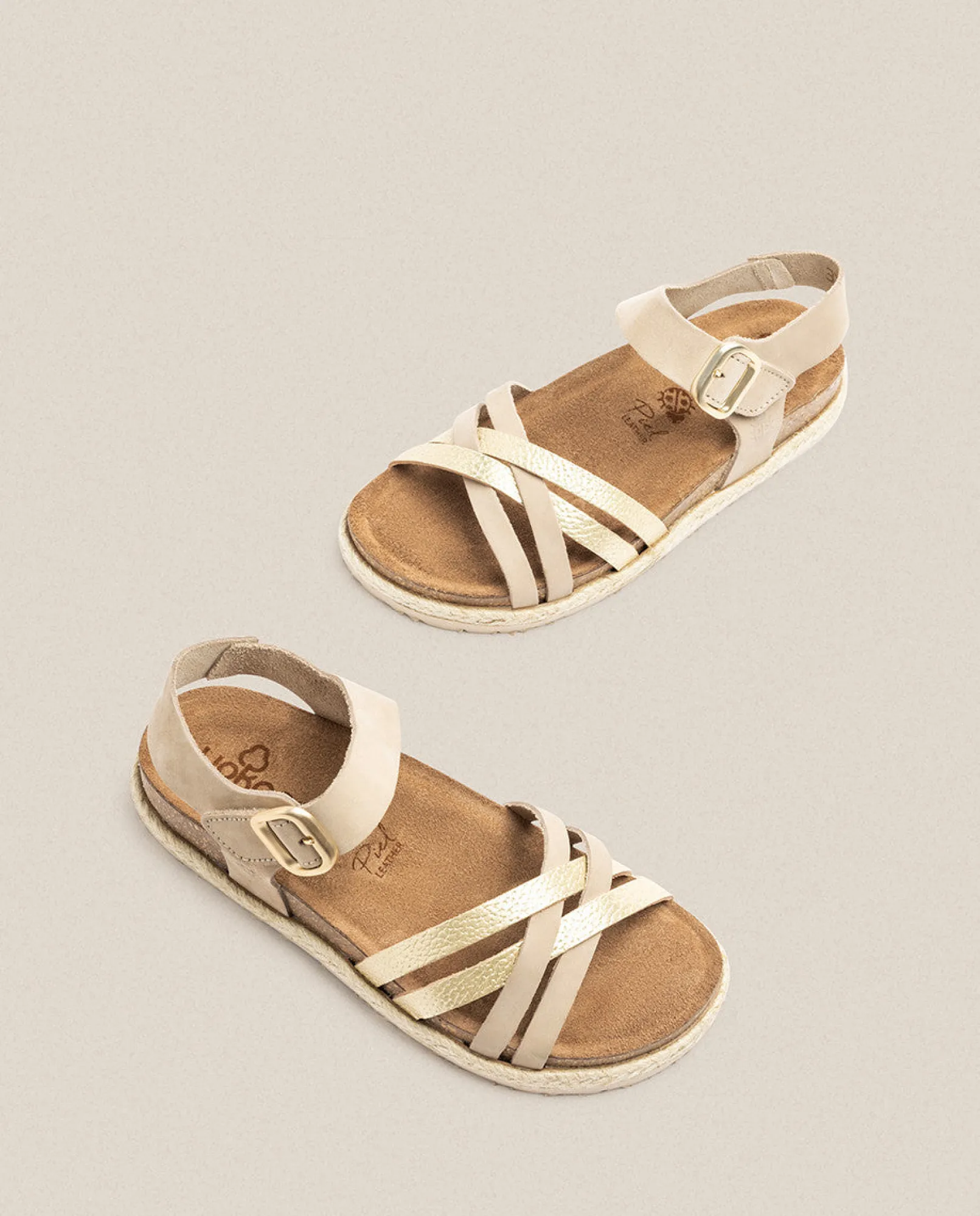 Mujer Yokono Sandalias Planas|Sandalia Plana Arena 001 Beige