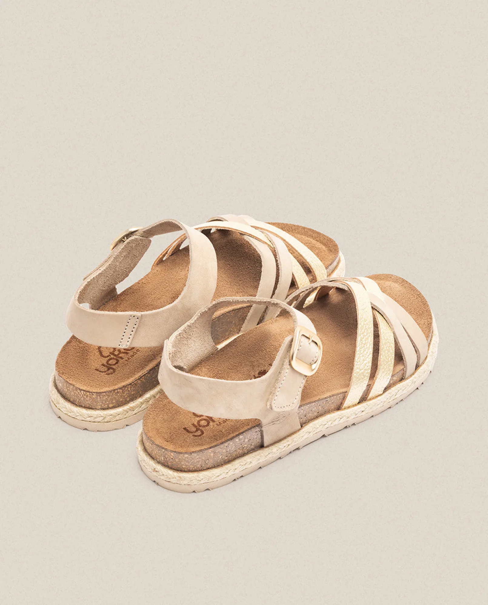 Mujer Yokono Sandalias Planas|Sandalia Plana Arena 001 Beige