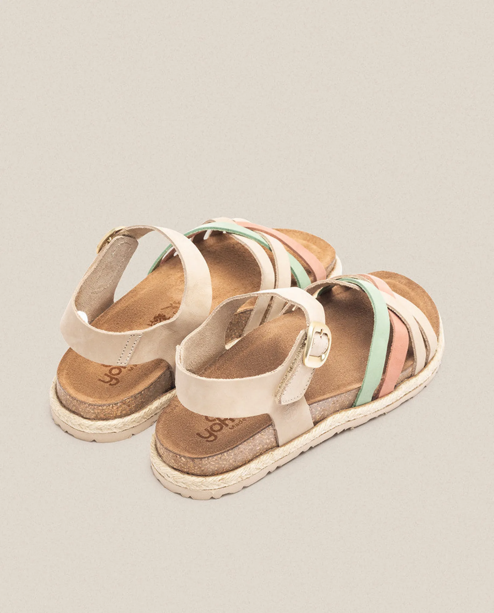 Mujer Yokono Sandalias Planas|Sandalia Plana Arena 001 Beige