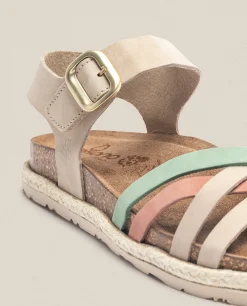 Mujer Yokono Sandalias Planas|Sandalia Plana Arena 001 Beige