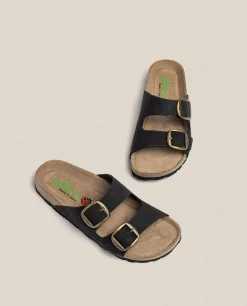Mujer Yokono Sandalias Planas|Sandalia Plana Granada 700 Negro