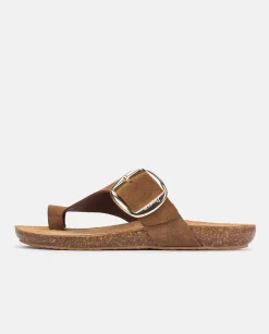 Mujer Yokono Sandalias Planas|Sandalia Plana Ibiza 205 Marron