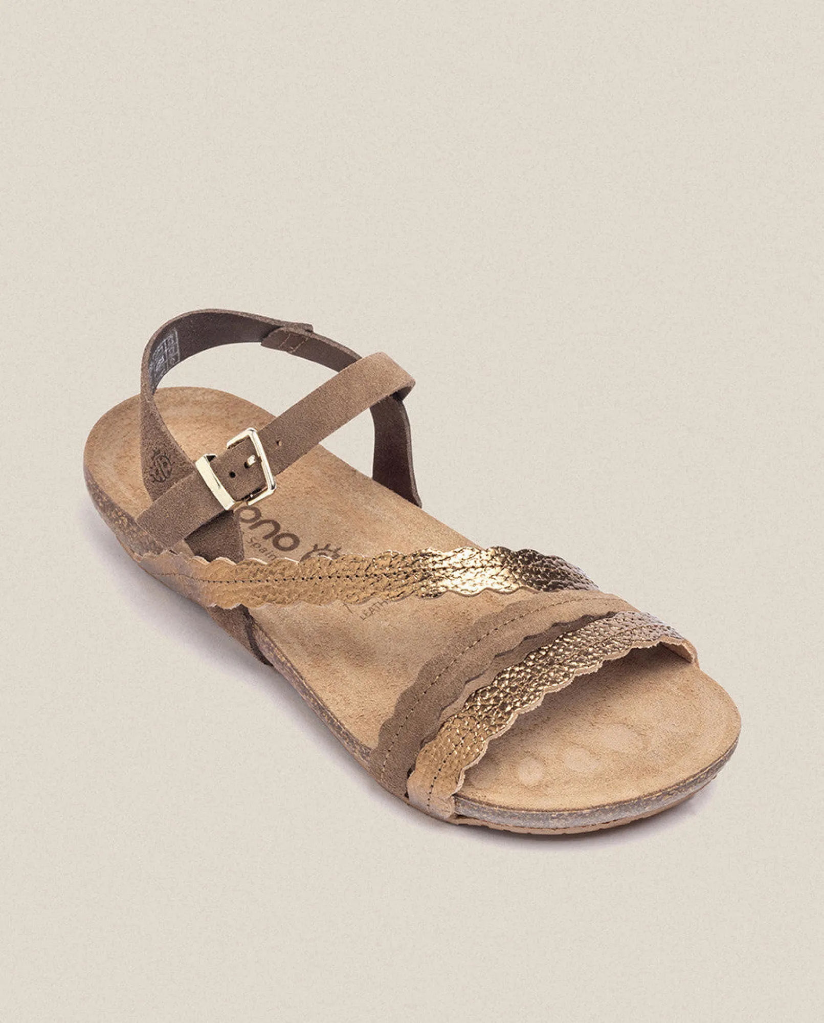 Mujer Yokono Sandalias Planas|Sandalia Plana Ibiza 176 Marrón